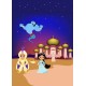 A4Alad8 Vafa Aladdin Jasmine si duhul lampii 30X20cm